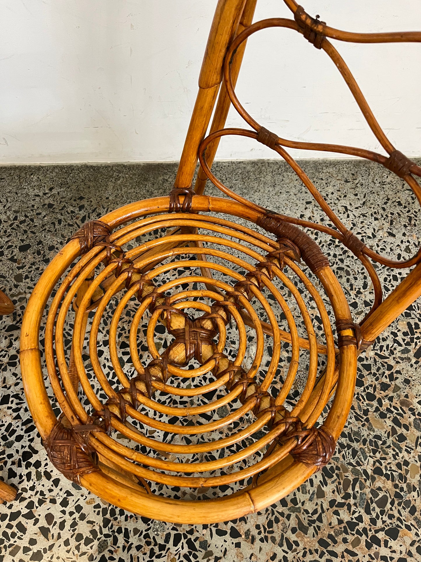 Italian 1960’s Bamboo Chair - One Available