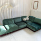 - Low Green Velvet Modular Sofa Set