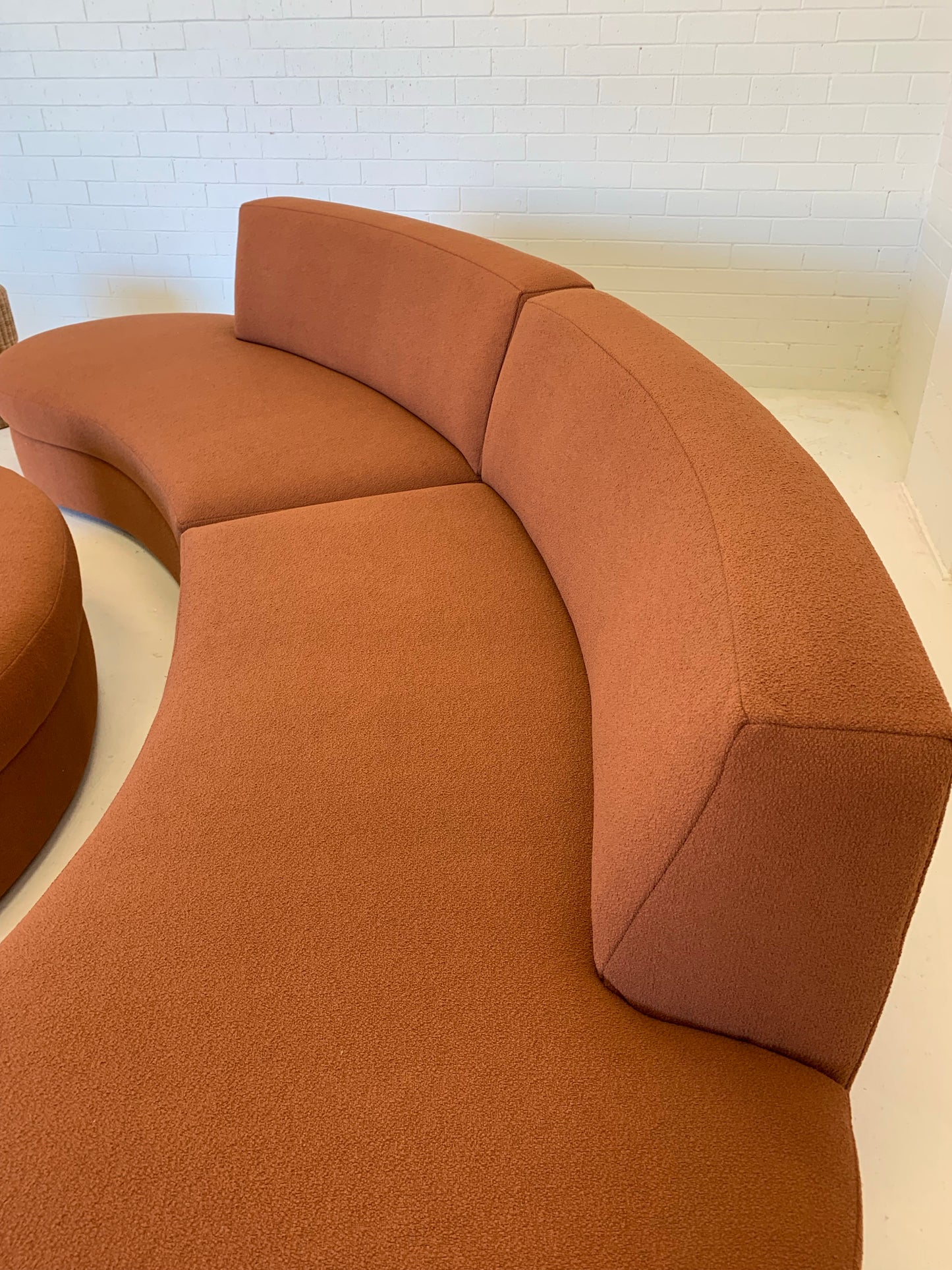 Boucle Curved Modular Sofa