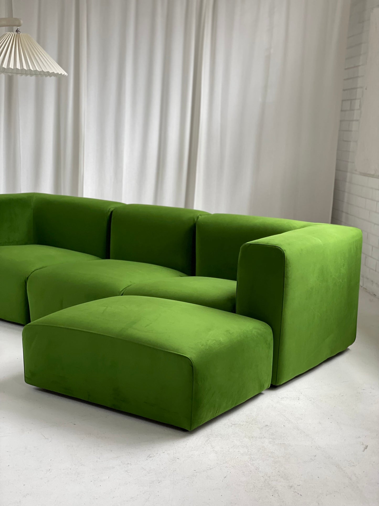 Mohair Velvet Modular Sofa