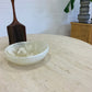 Vintage Unfilled Travertine Dining Table