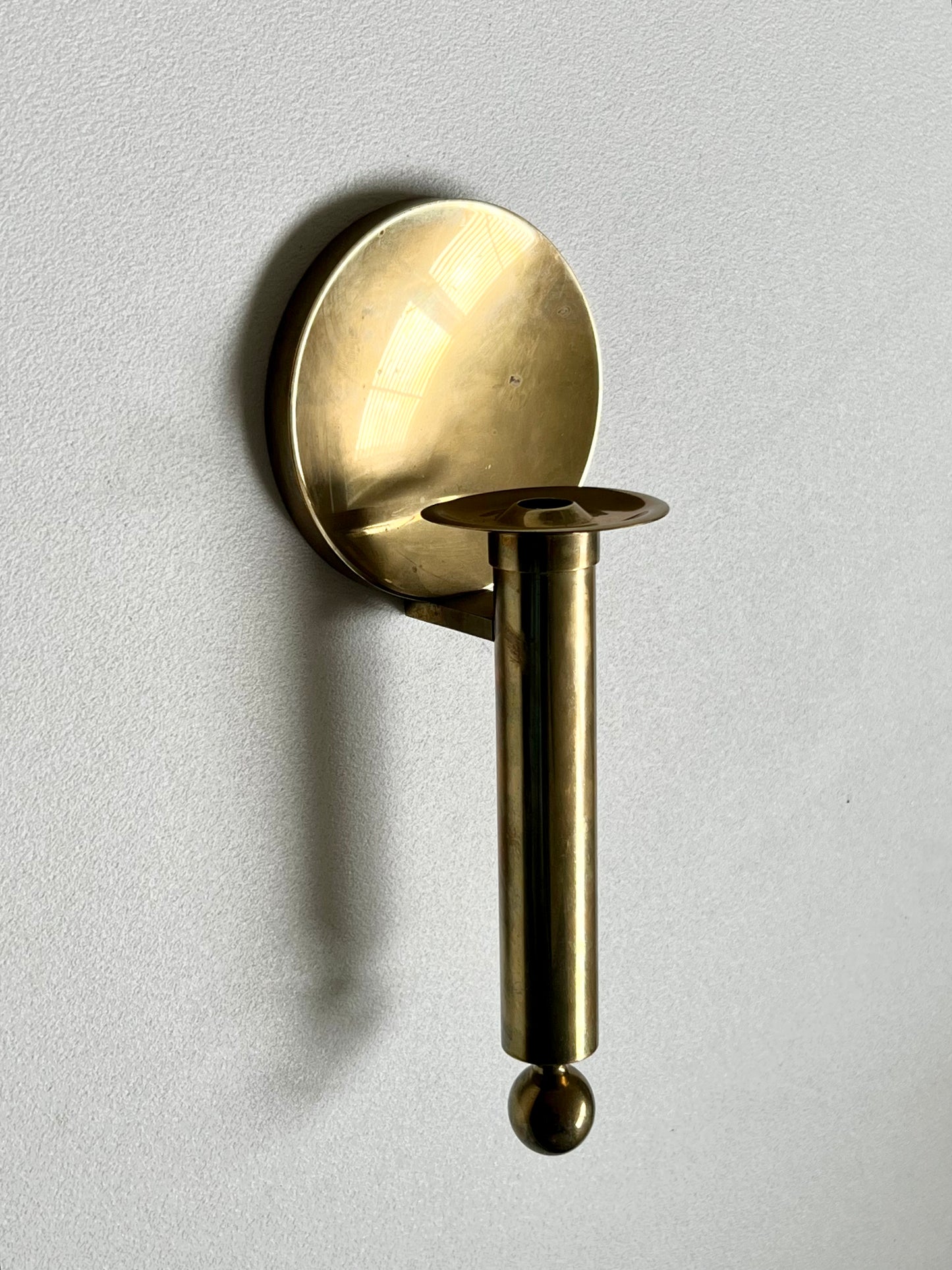 - Vintage Brass Candle Sconce, Sweden