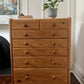 Rattan and Pine Tallboy Drawers