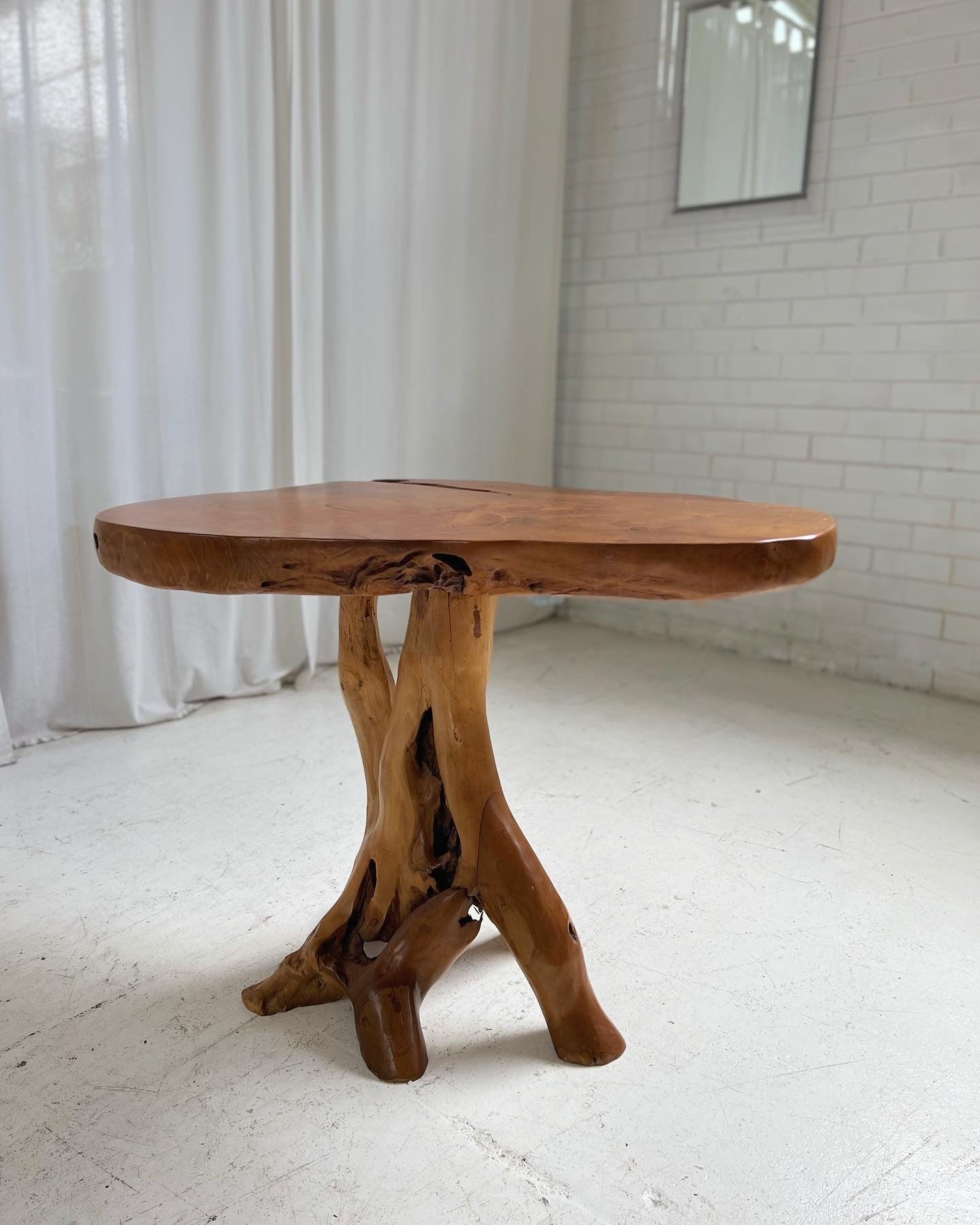 - Organic Wooden Root Table