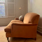- Custom British Howard & Sons-Style Sofa in Ginger Velvet