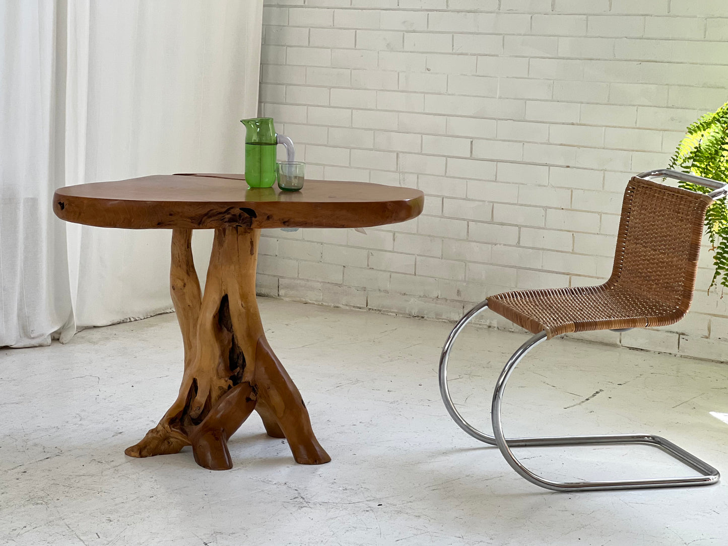 - Organic Wooden Root Table