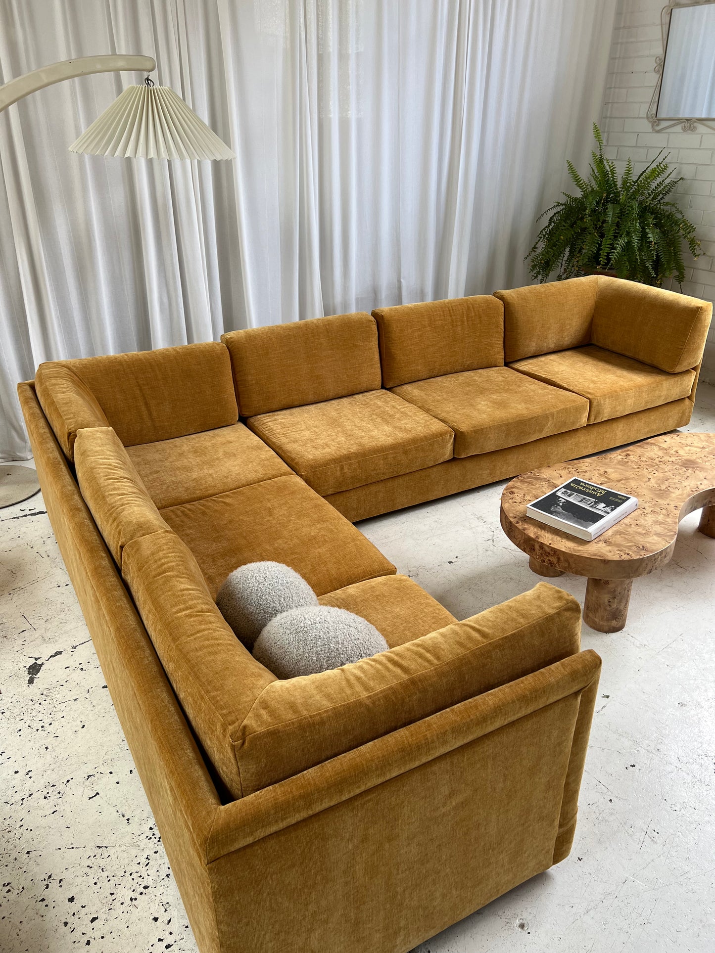 - Bespoke Mustard Modular Sofa Set