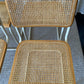 Set of 6 Cesca style rattan dining chairs