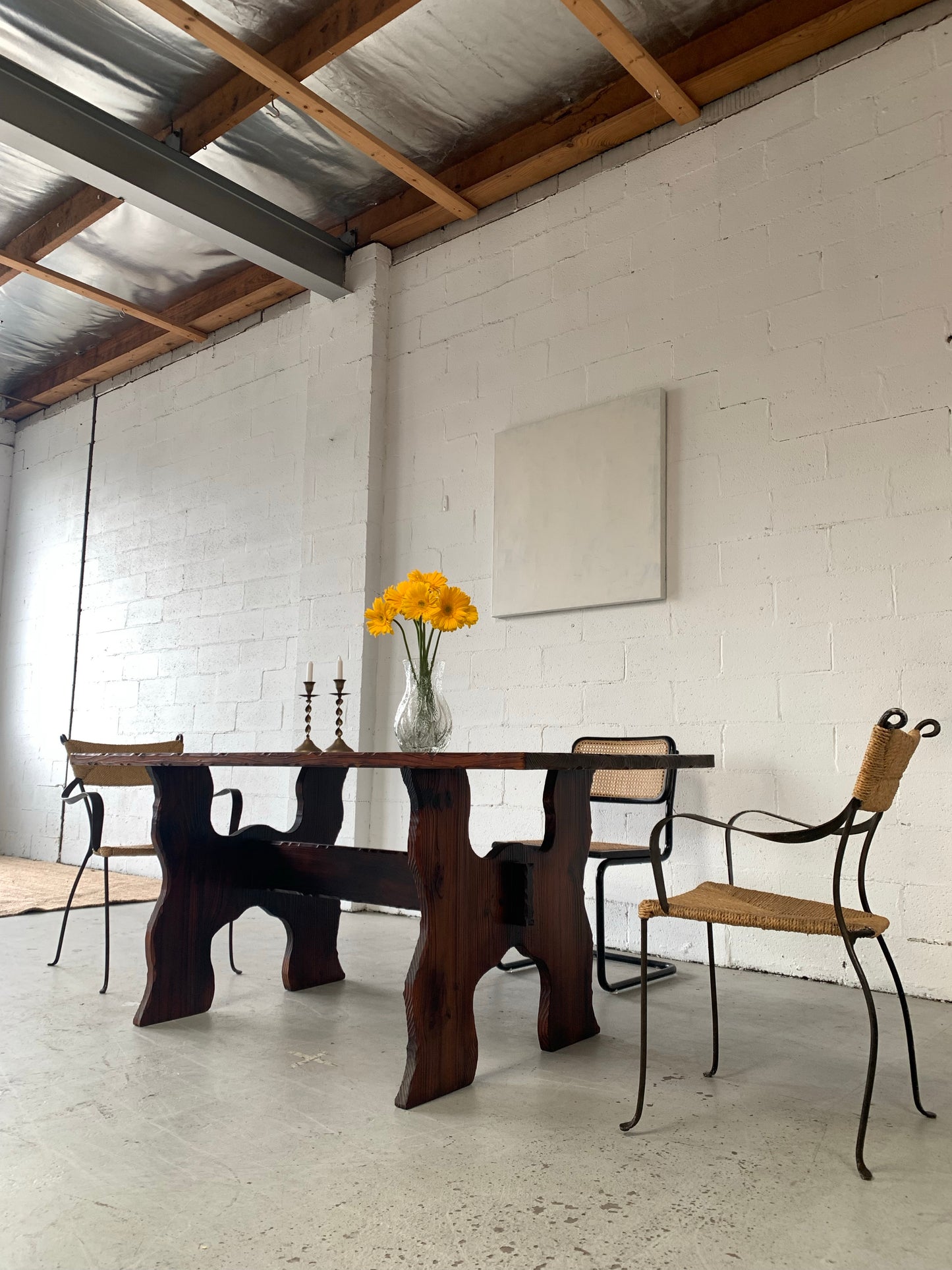 Hand Carved Spanish-Style Dining Table