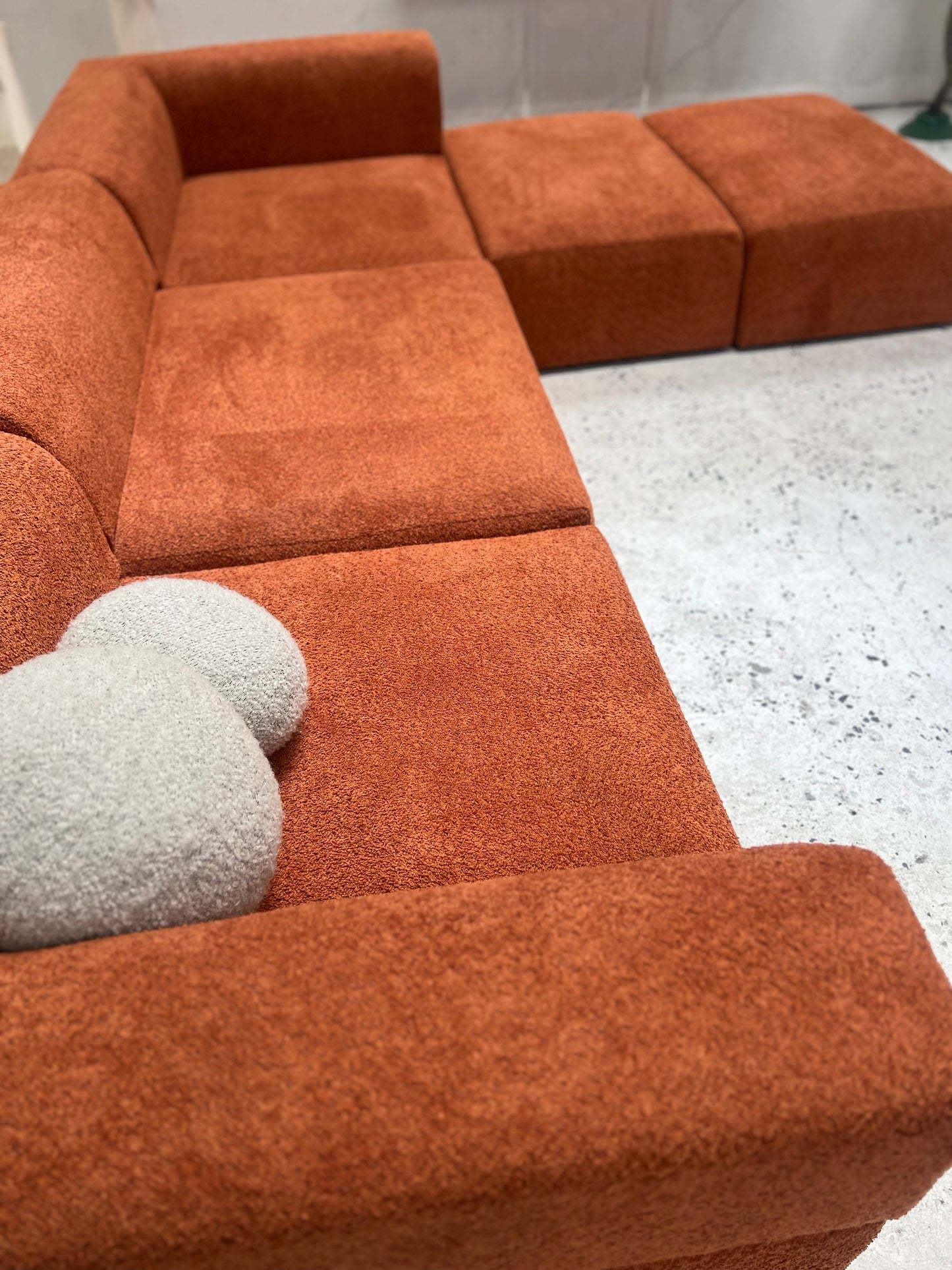 = Bespoke Boucle Modular Sofa Set