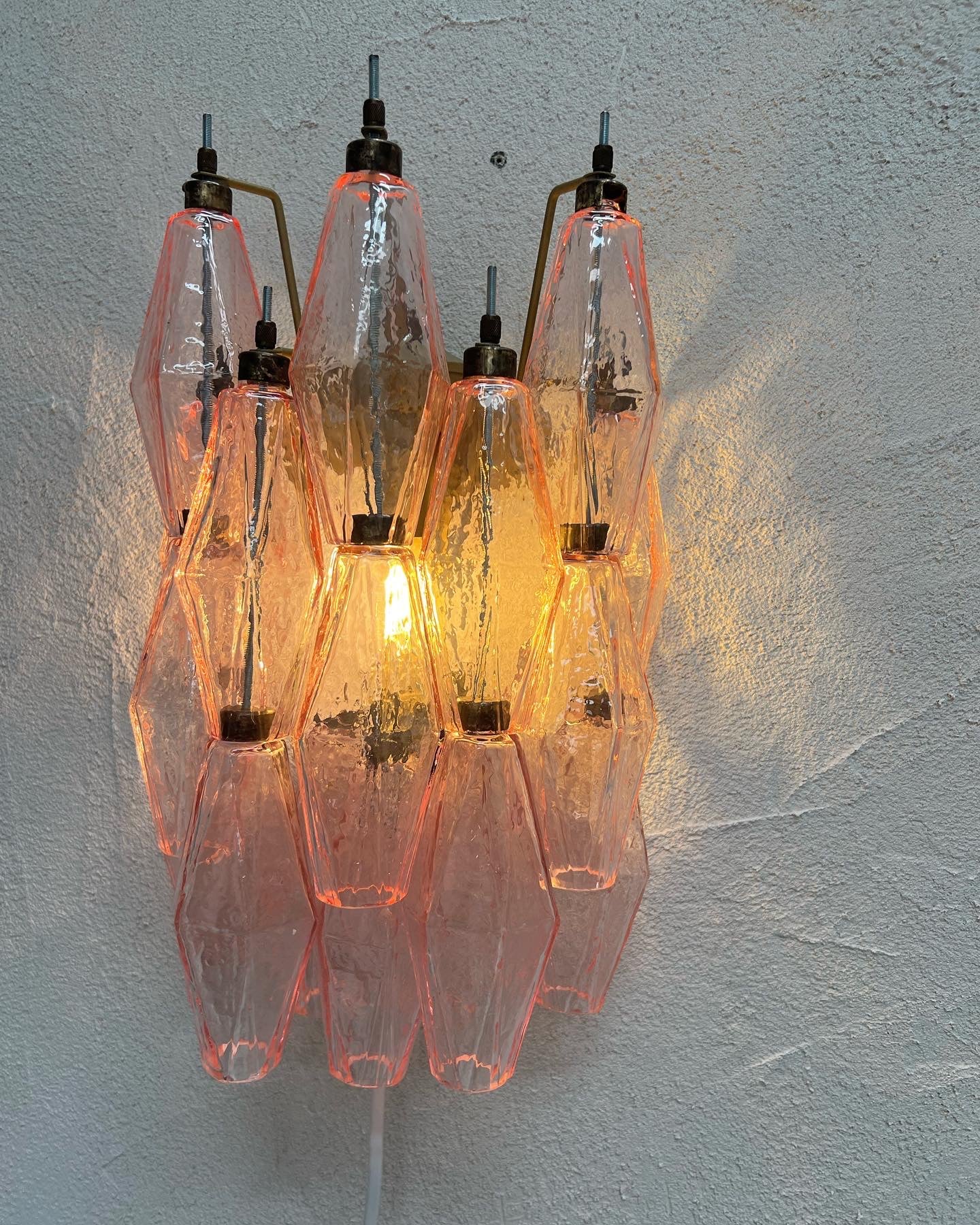 - Murano Poliedri Sconce PINK