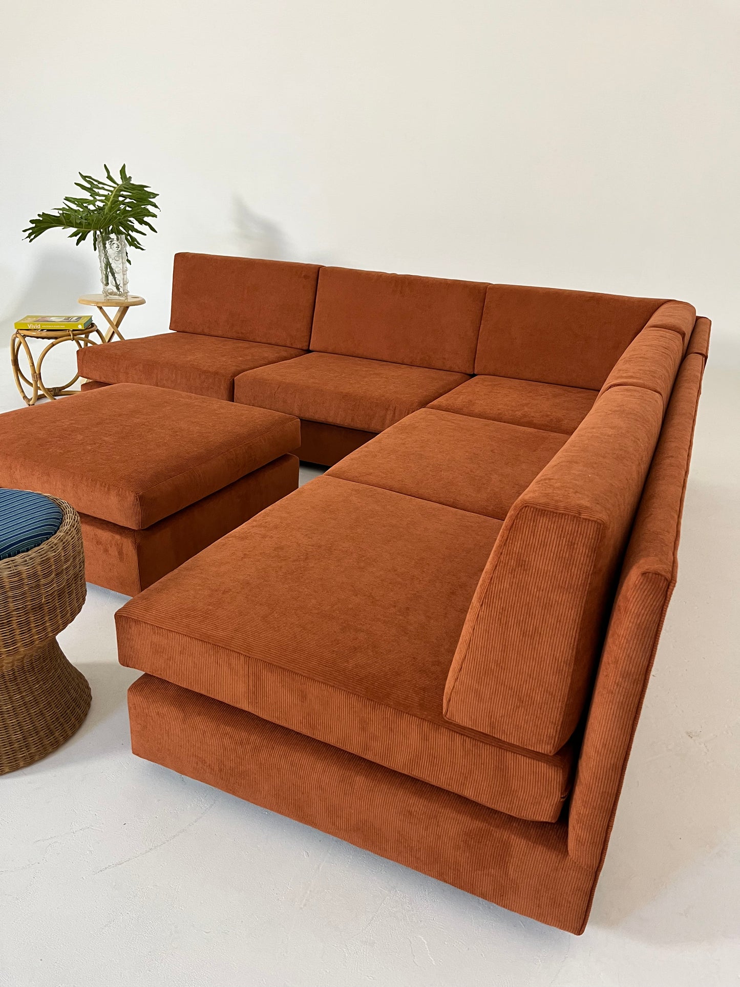 - Vintage Custom Modular Cord Sofa
