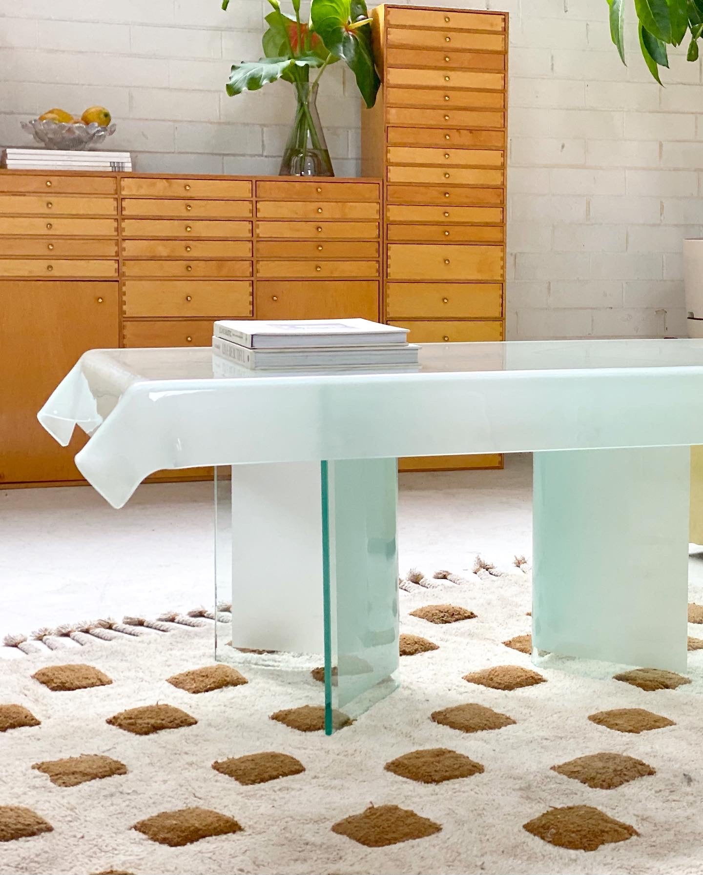 Incredible Frosted Glass Coffee Table