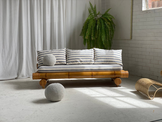 Vintage Bamboo Sofa Daybed