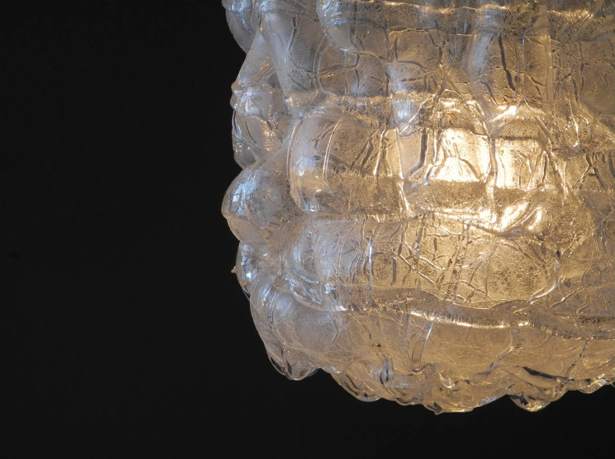 Mid Century Large Brutalist Doria Pendant