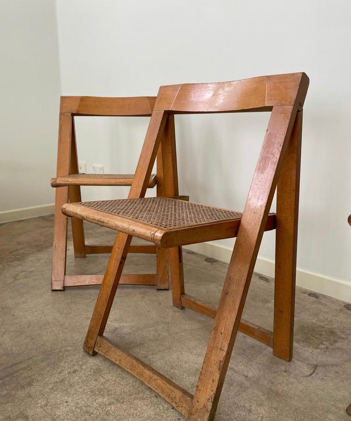 Mid Century Italian Aldo Jacober and Pierangela d’aniello Folding Chairs