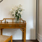 Vintage Cane Console or Desk