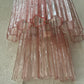 Murano Sconce - Venini TRONCHI PINK - One Available