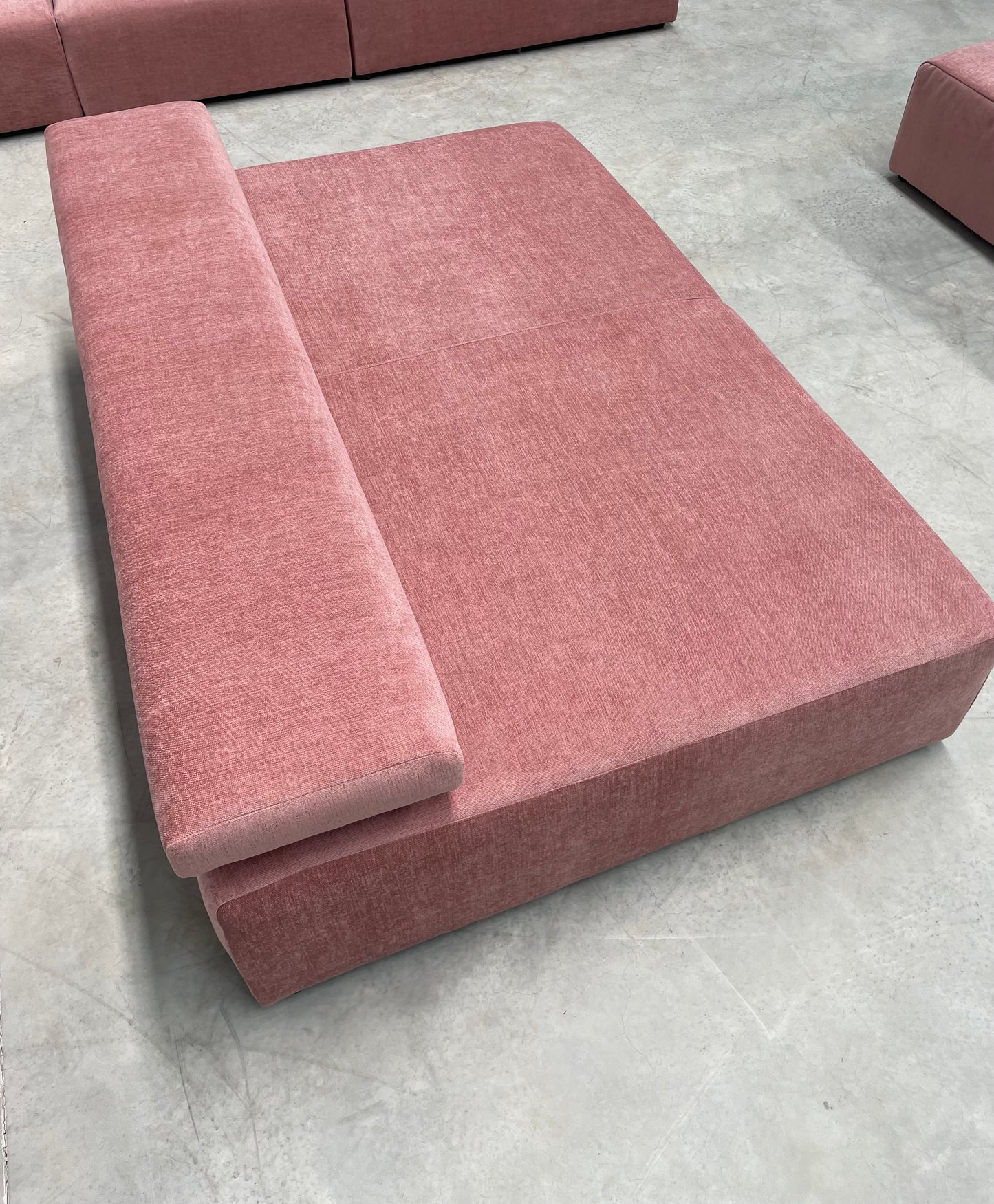 Pink Five Piece Modular Sofa