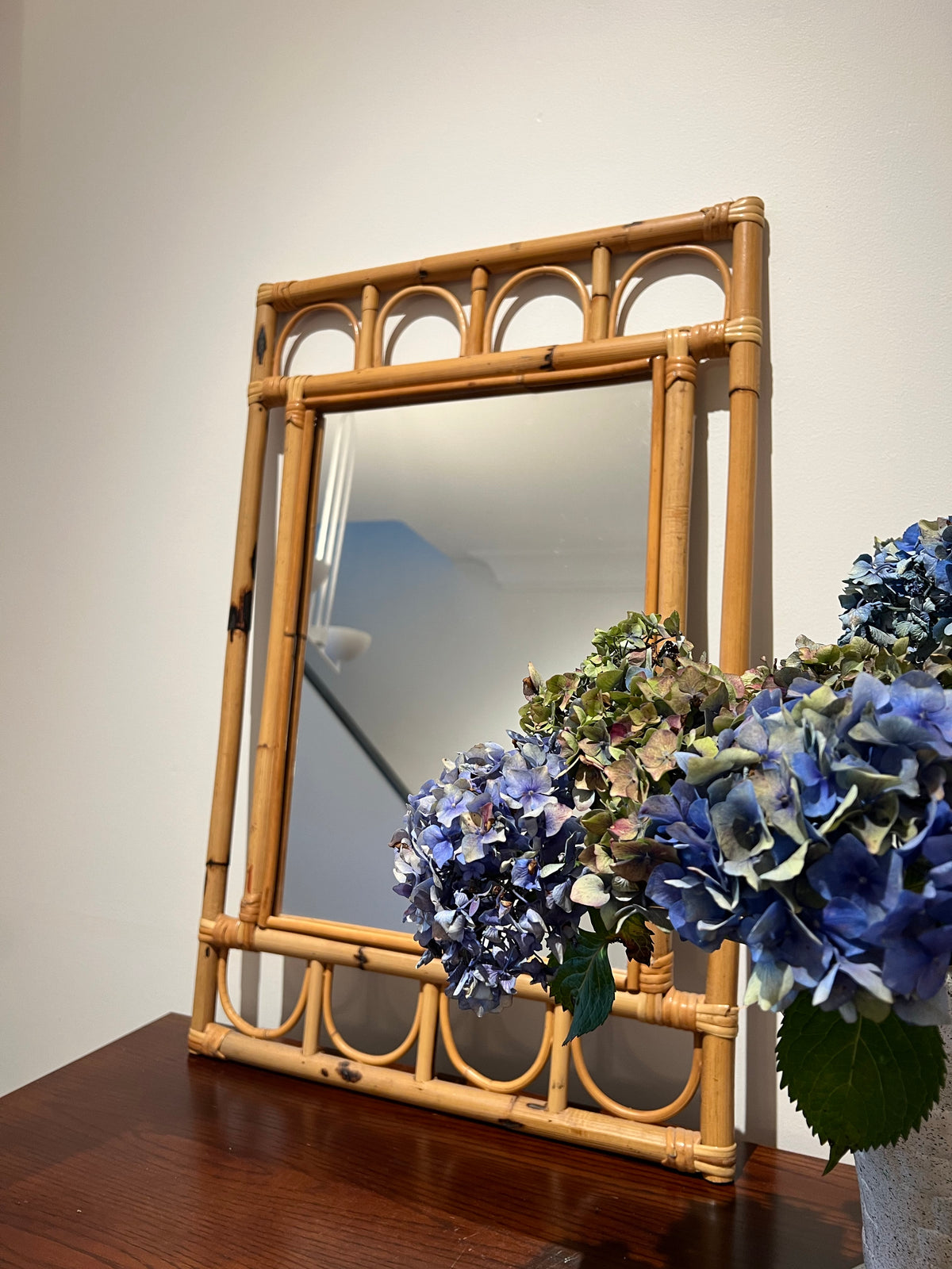 Vintage Cane Mirror