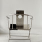 Chrome & Cow-Hide Lounge Chair
