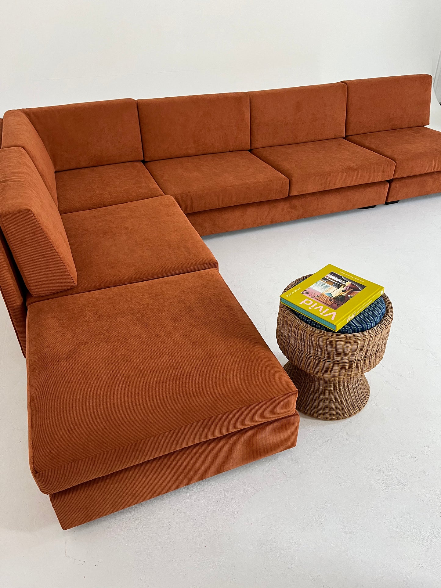 - Vintage Custom Modular Cord Sofa