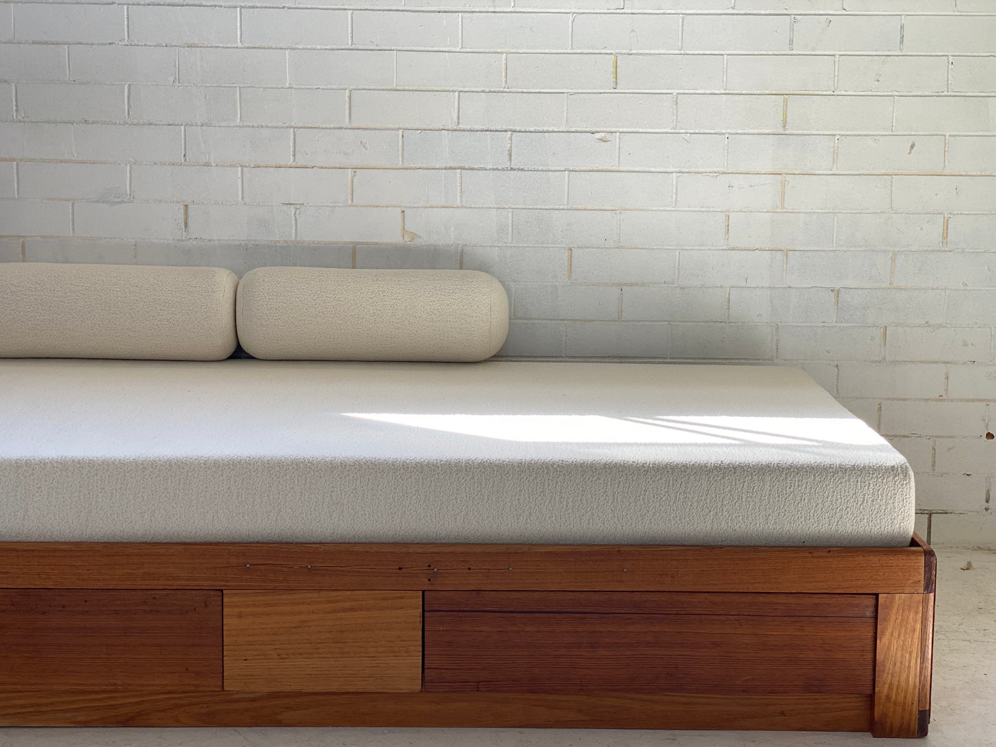 Vintage Handmade Wooden Daybed Sofa