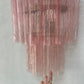 Murano Sconce - Venini TRONCHI PINK - One Available