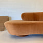 Stunning Curved Velvet Sofa