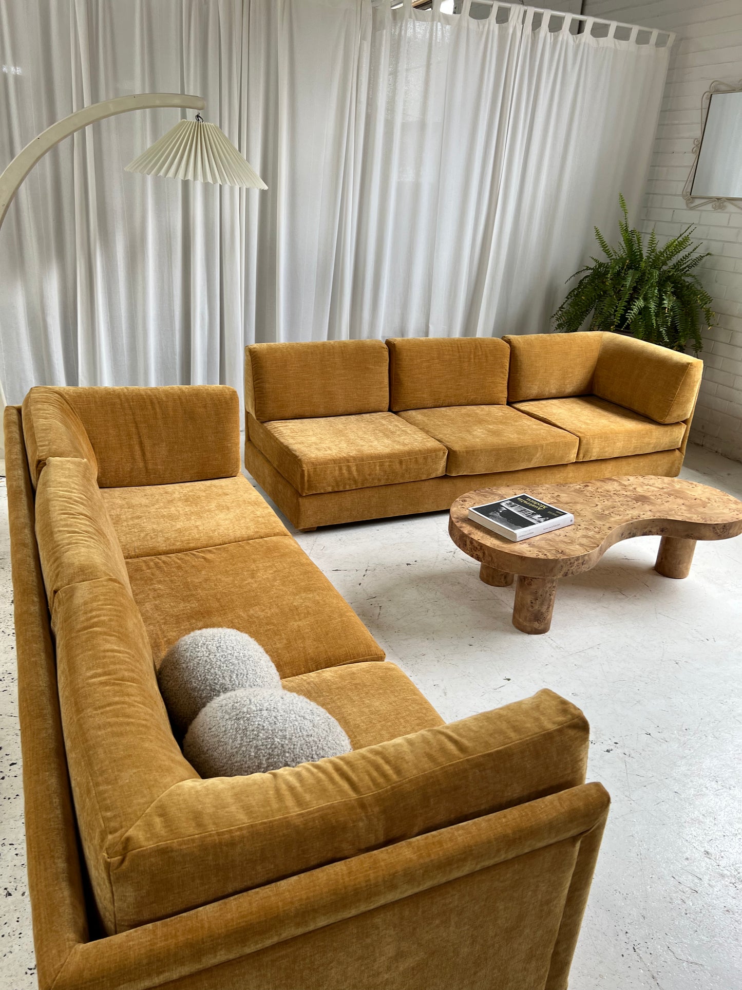 - Bespoke Mustard Modular Sofa Set
