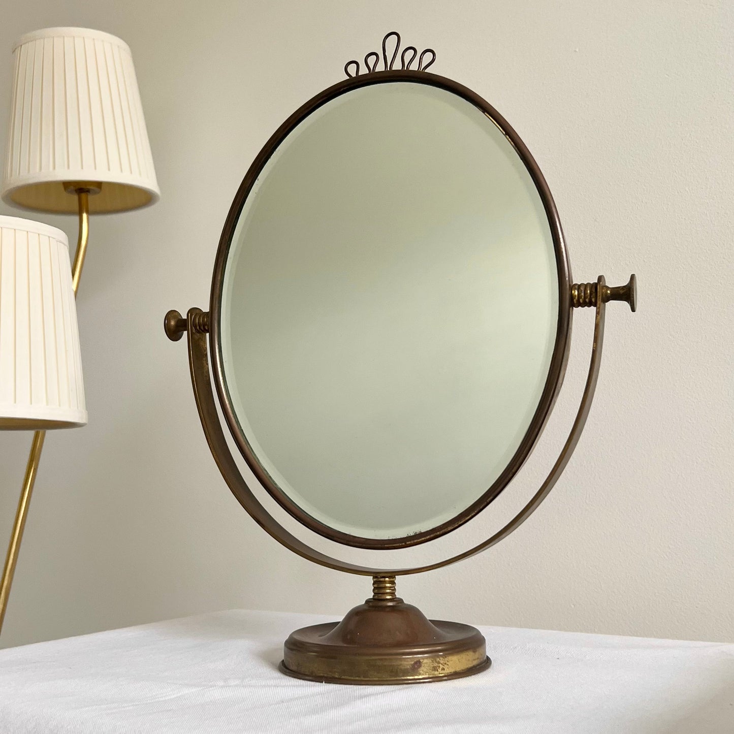 - 1940s Swedish Table Mirror by Josef Frank (attr.)