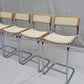 Set of Four Cesca Style Cane Bar Stools, made in Italy