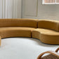 Bespoke Mustard Curvy Modular Sofa