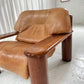 - Pacific Green Tan Leather Armchair