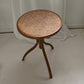 - Vintage Bentwood Rattan Side Table