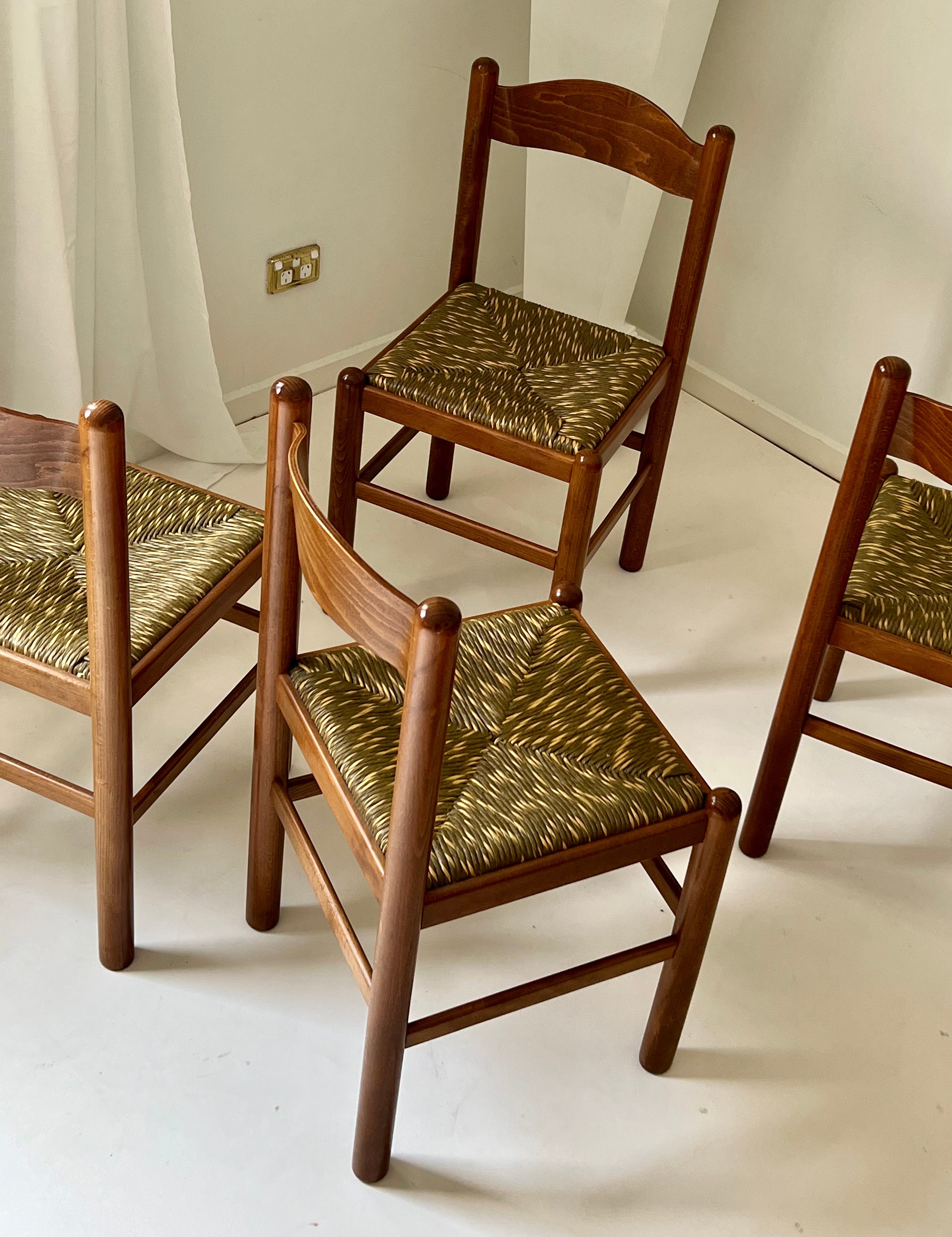 Italian Chairs Rush Woven Chairs MAPLE WOVEN RUSH ITALIAN CHAIRS