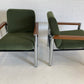 Vintage Teak and Chrome Sebel Armchairs