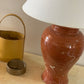 Handmade Italian Marbled Lamp with Large Shade