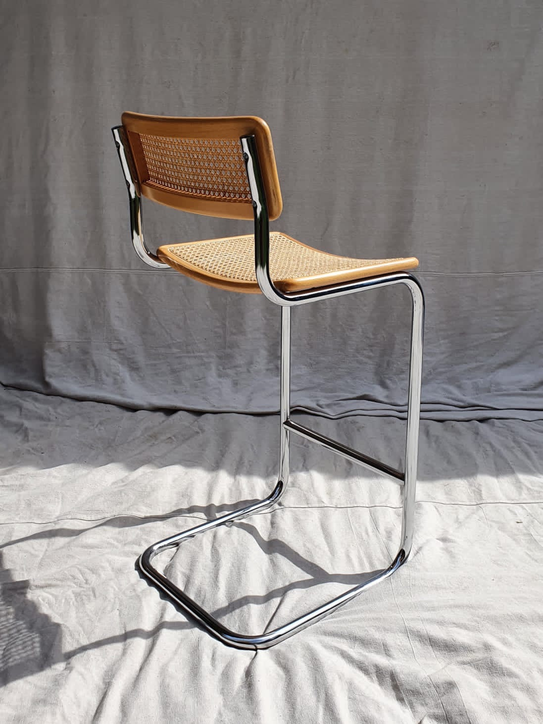 Set of Four Cesca Style Bar Stools