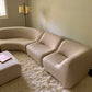 Featherston Numero VII Modular Sofa Reupholstered in Soft Wool