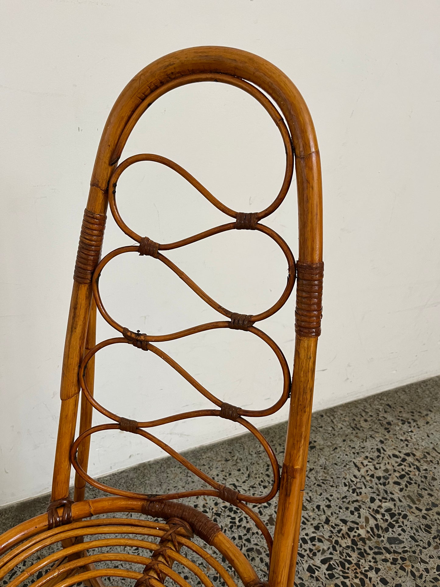 Italian 1960’s Bamboo Chair - One Available