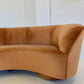 Stunning Curved Velvet Sofa
