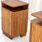 - Set of Two Vintage Wooden Bedside Tables