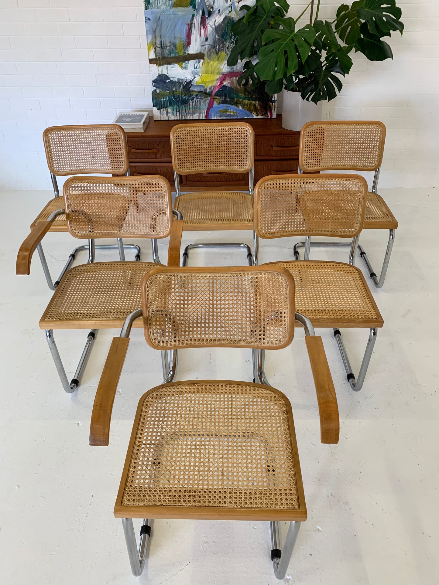 Set of Six Vintage Cesca Chairs