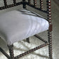 - Antique French Bobbin Chair in Lilac Linen