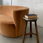 Bespoke Curved Sofa in Ginger Velvet