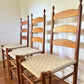Shaker Style Ladderback Chairs - Six Available