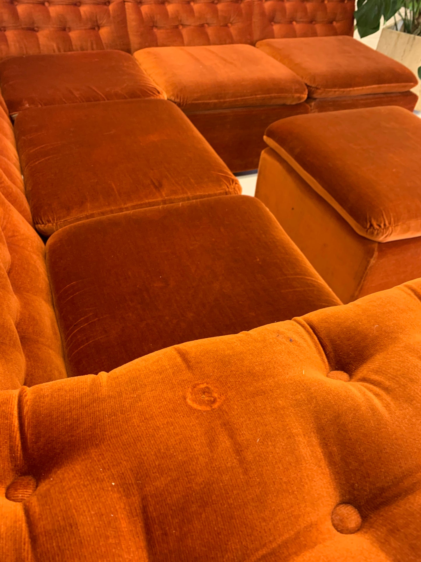 Vintage FLER Velvet Modular Sofa