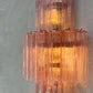 Murano Sconce - Venini TRONCHI PINK - One Available