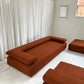 - Bespoke Rust Boucle Modular Sofa Set